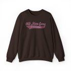 A brown sweatshirt with the words " old miss gogo ".