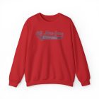 A red sweatshirt with the words " little town of frankfort ".