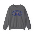 A gray sweatshirt with the words " port mary club ".