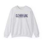 A white sweatshirt with the words " old man gang ".