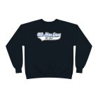 A black sweatshirt with an old man gang logo.